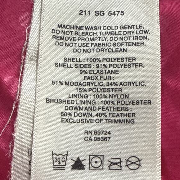 Columbia Long Puffer Down Coat Omni-Shield Youth 18/20 Hooded Full Zip - Picture 6 of 8